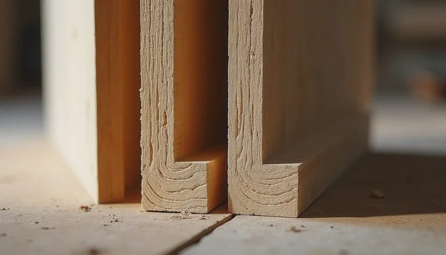 Hollow-core versus solid-core door internal structure