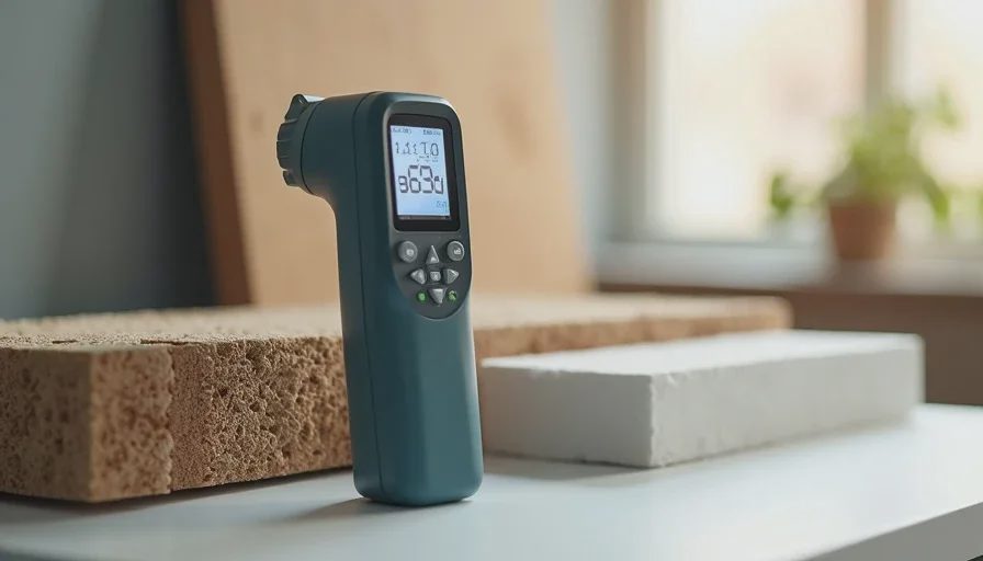 VOC meter and material samples for off-gassing test