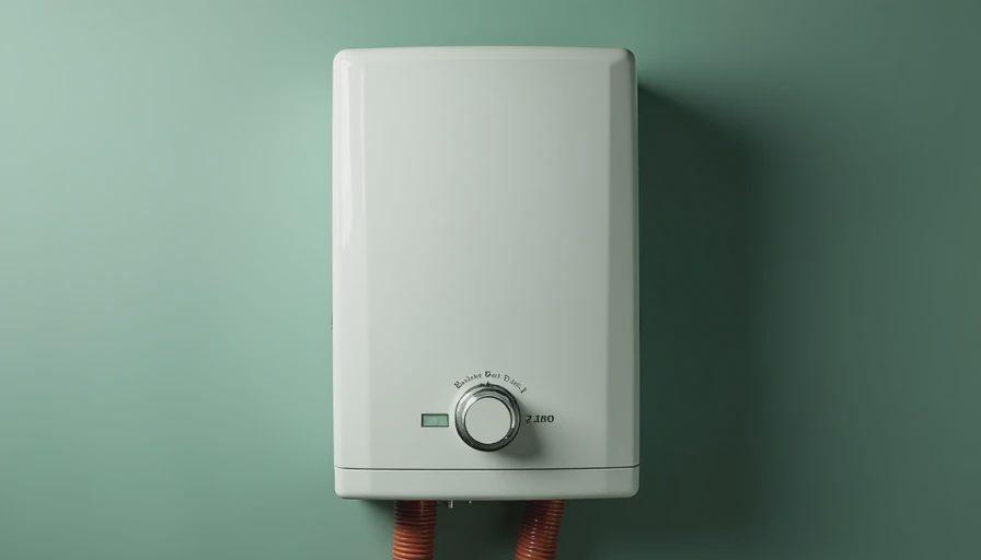 Visual context for tankless gas water heater