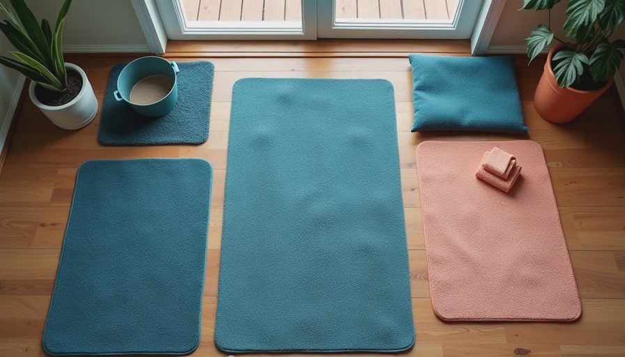 Visual context for washable rugs
