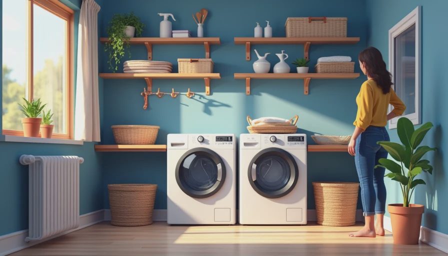 Illustration for small laundry room ideas