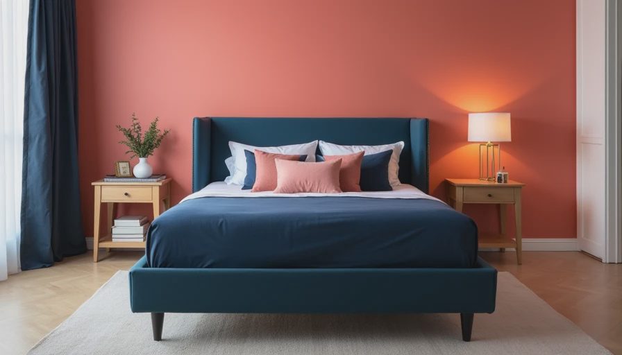 Illustration for headboard for adjustable bed