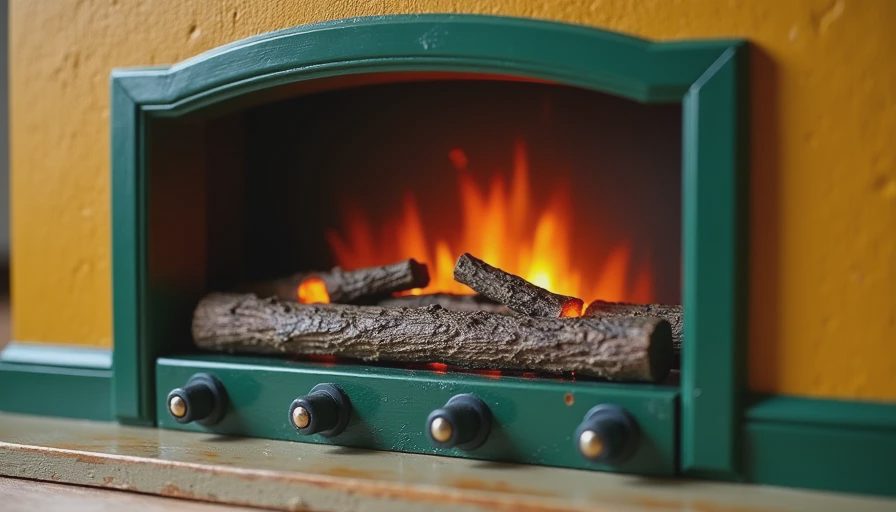 Visual context for fake fireplace