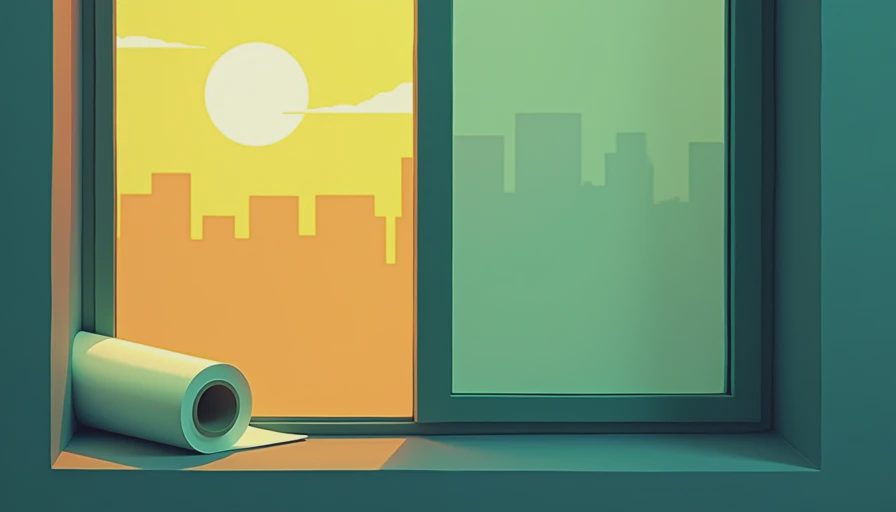 Visual context for window privacy film
