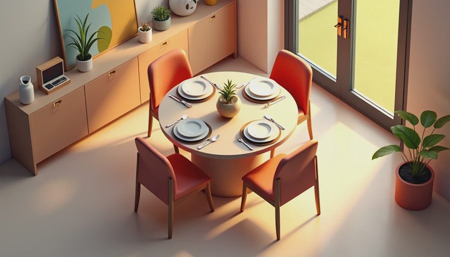 How to Choose a Round Dining Table for 4 That Survives Real Family Life