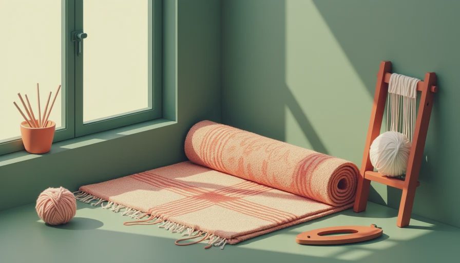 Illustration for wool rug