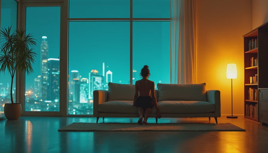 Visual context for minimalist living room